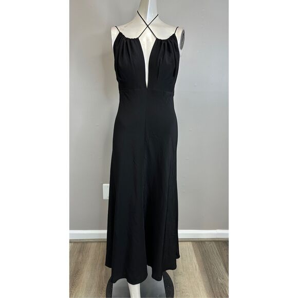 NWT TOTEME Gathered Halterneck Maxi Dress Size 36(U4) $900 - Picture 3 of 11